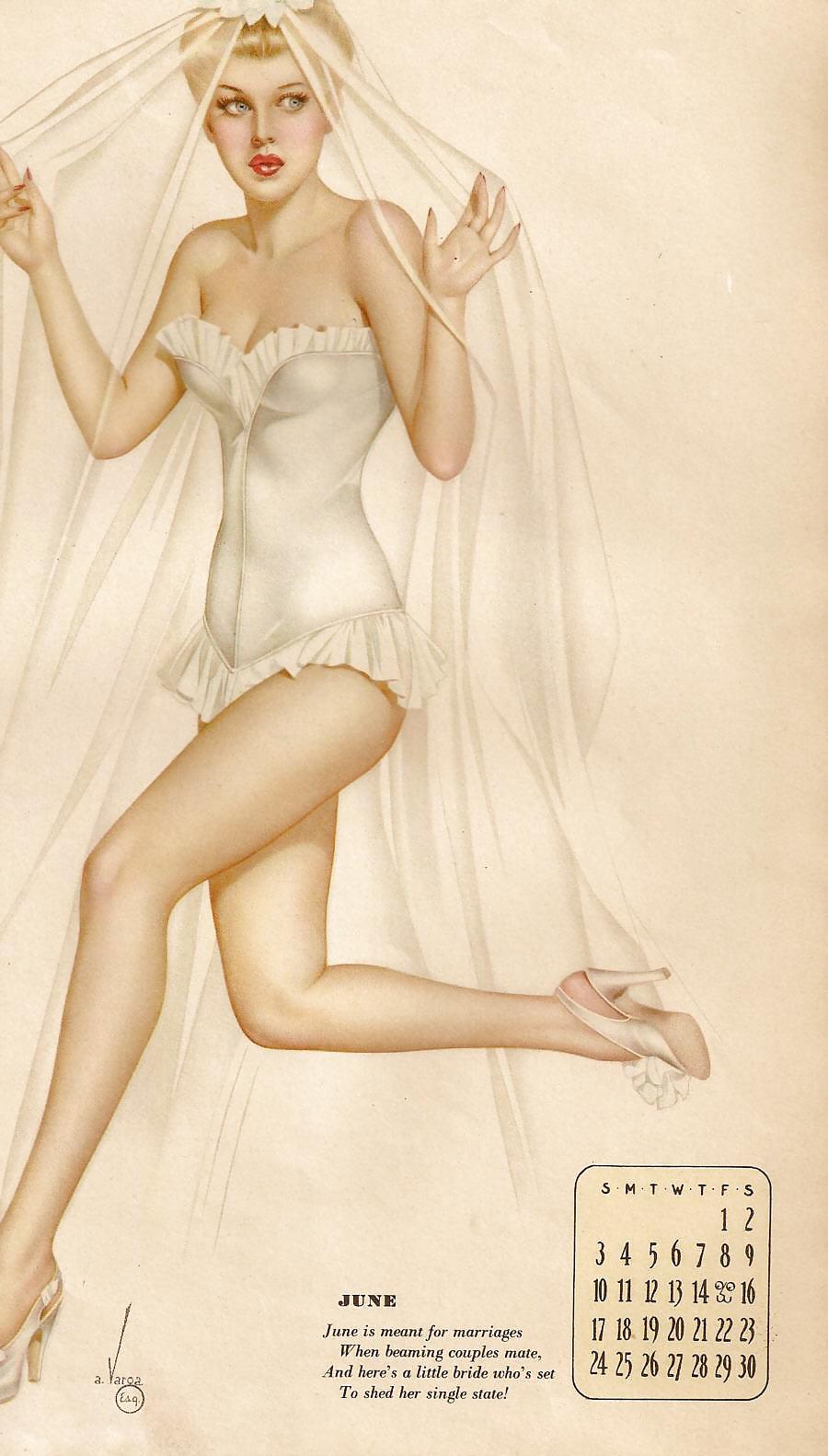 Erotic Calendar 5 - Vargas Pin-ups 1945 #9308040