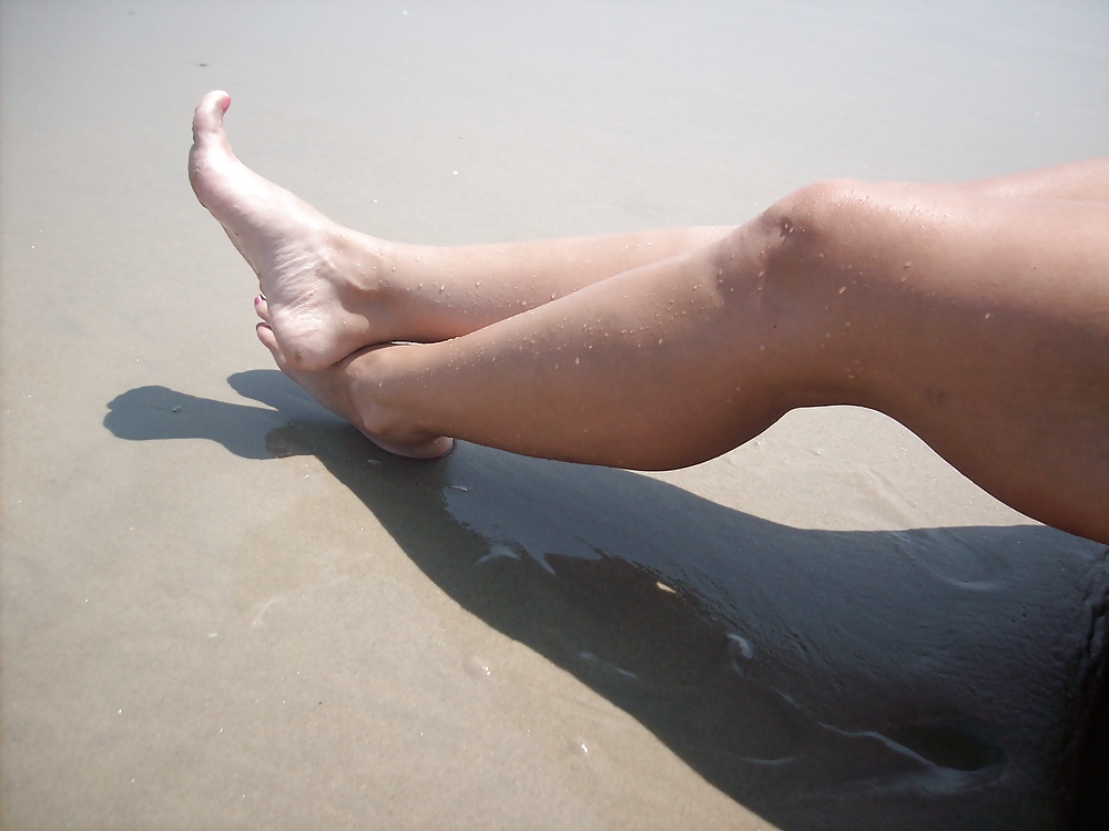 My sexy wife's feet at the beach #1175397