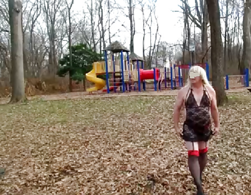 Crossdressing in the park #39519682