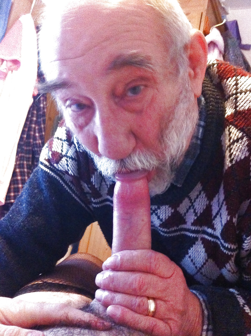 Grandpa sucking my cock blow job old young #26559218