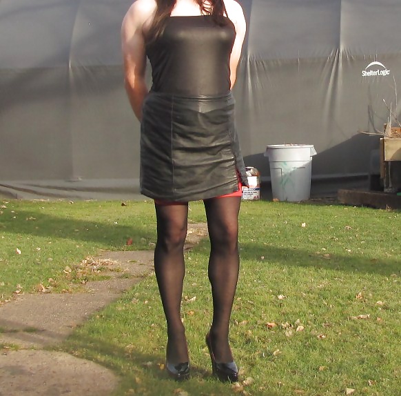 Step mom made me a sissy today posing outside #39015940