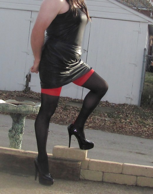 Step mom made me a sissy today posing outside #39015961