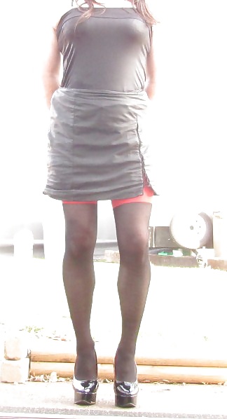 Step mom made me a sissy today posing outside #39015996