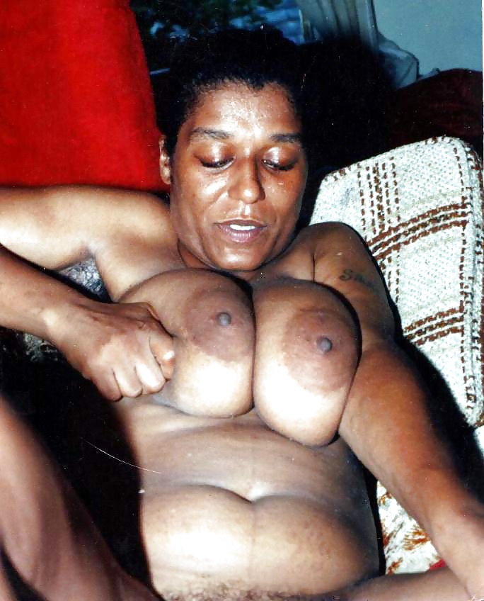 Milly j,a very hairy mature big tits Ebony girl #40772195