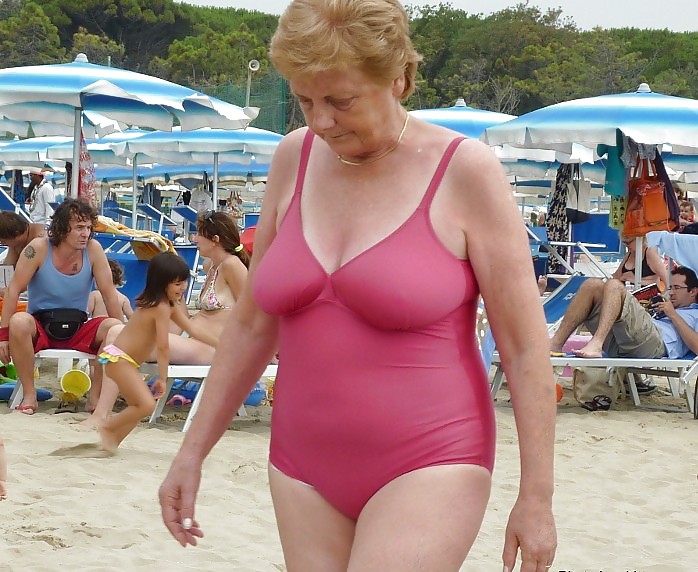 Granny on the beach #23637301