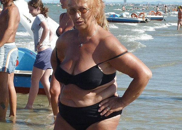 Granny on the beach #23637324