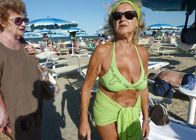 Granny on the beach #23637347