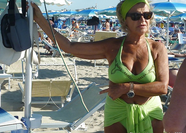 Granny on the beach #23637354