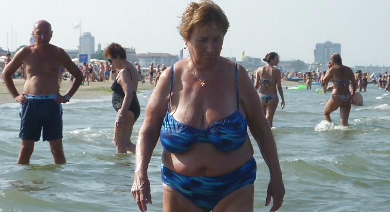 Granny on the beach #23637382