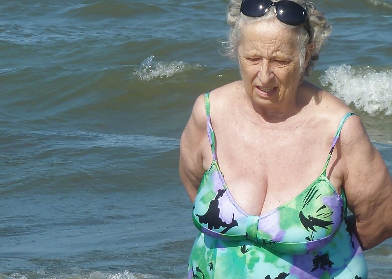 Granny on the beach #23637420