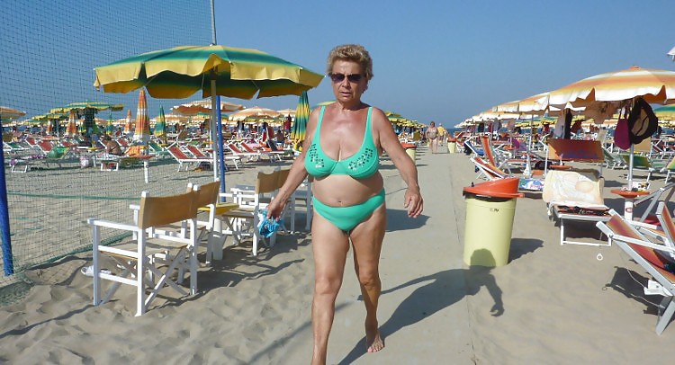 Granny on the beach #23637455