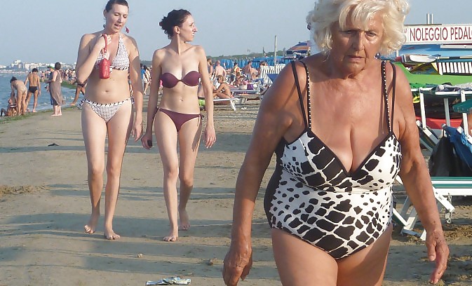 Granny on the beach #23637512