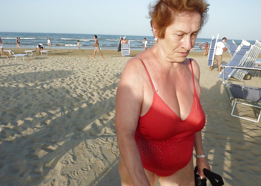 Granny on the beach #23637554