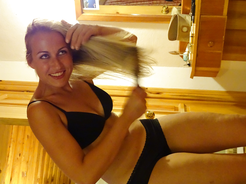 My gf again:) in blcak underwares #32688852