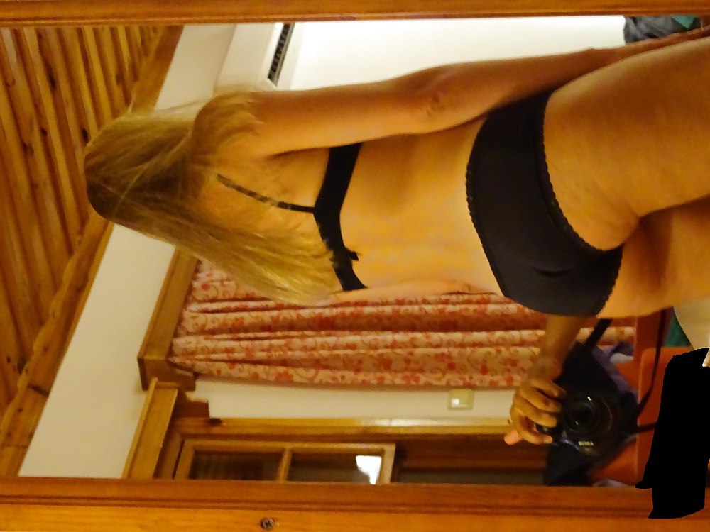 My gf again:) in blcak underwares #32688872