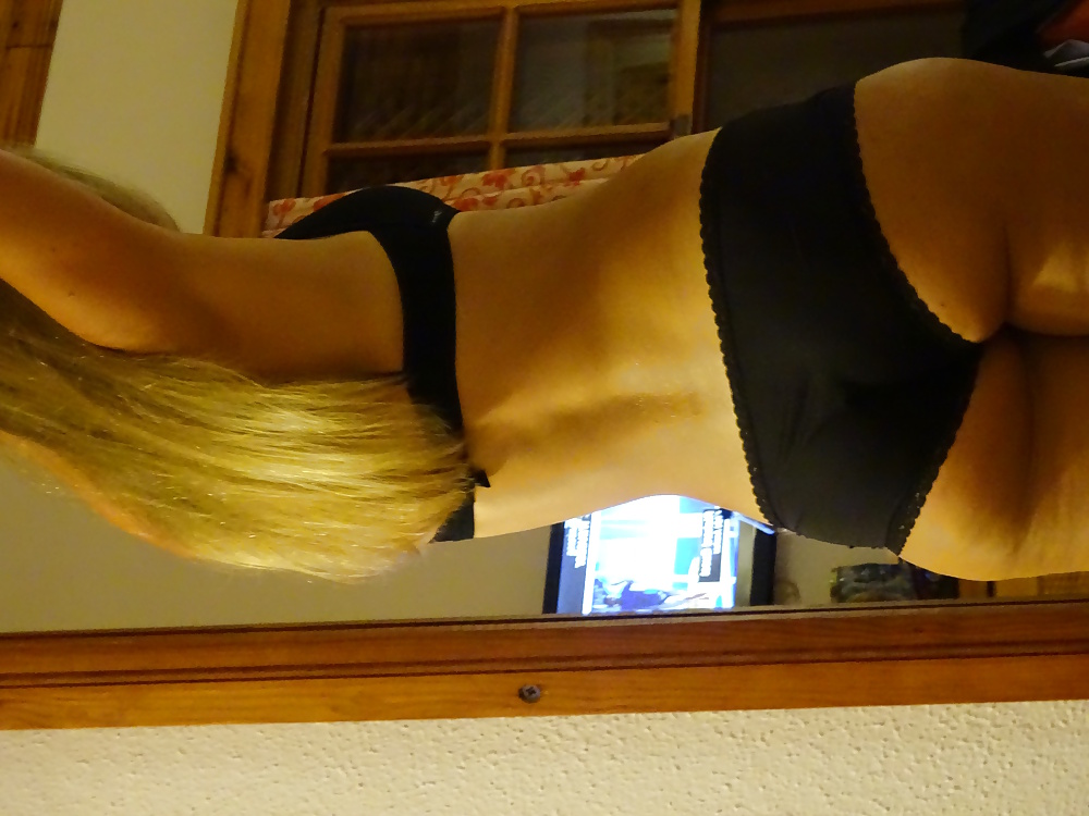My gf again:) in blcak underwares #32688892