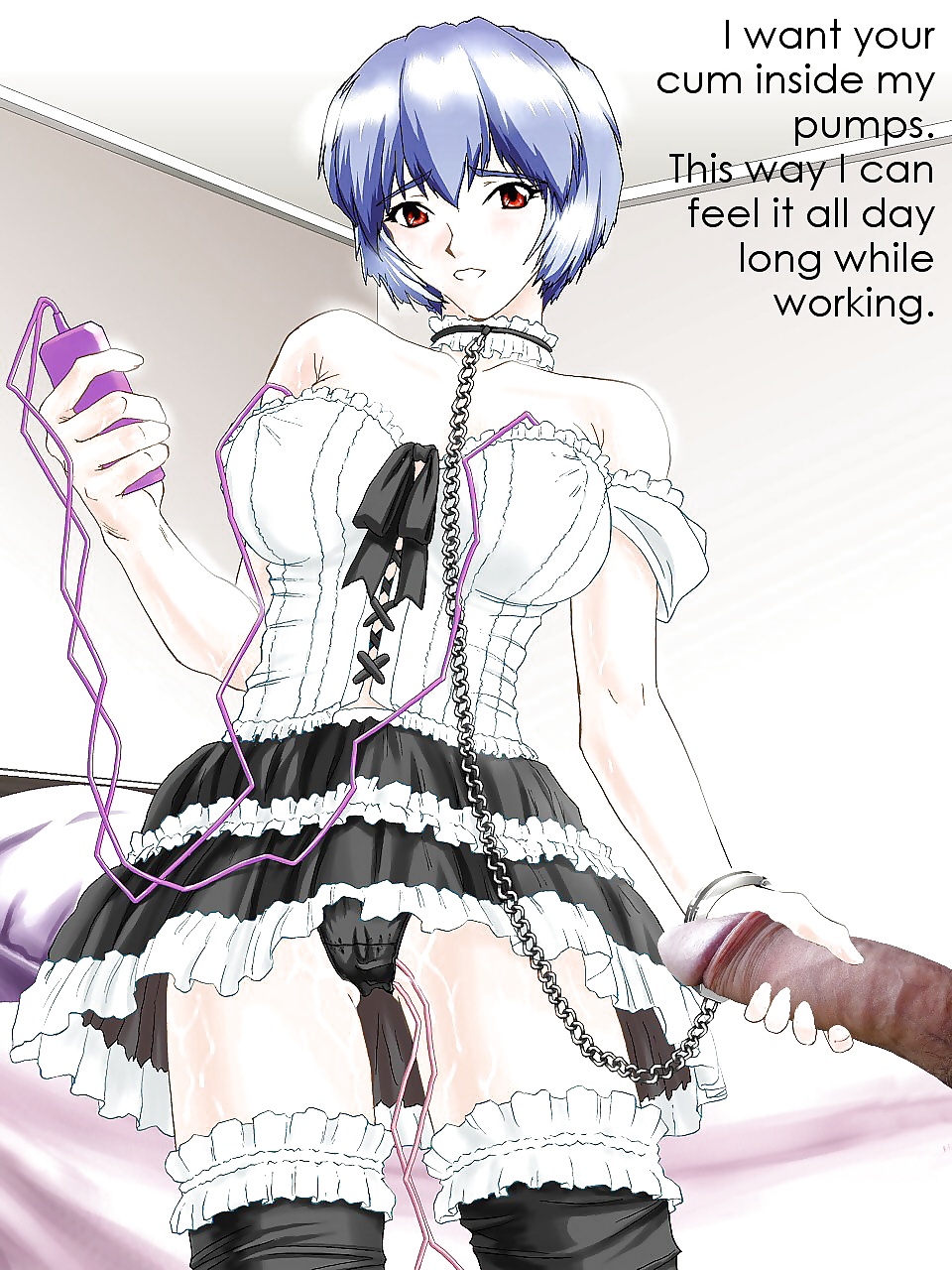 Chicas anime jugando con una polla de verdad (con subtítulos) - no 81
 #27467705