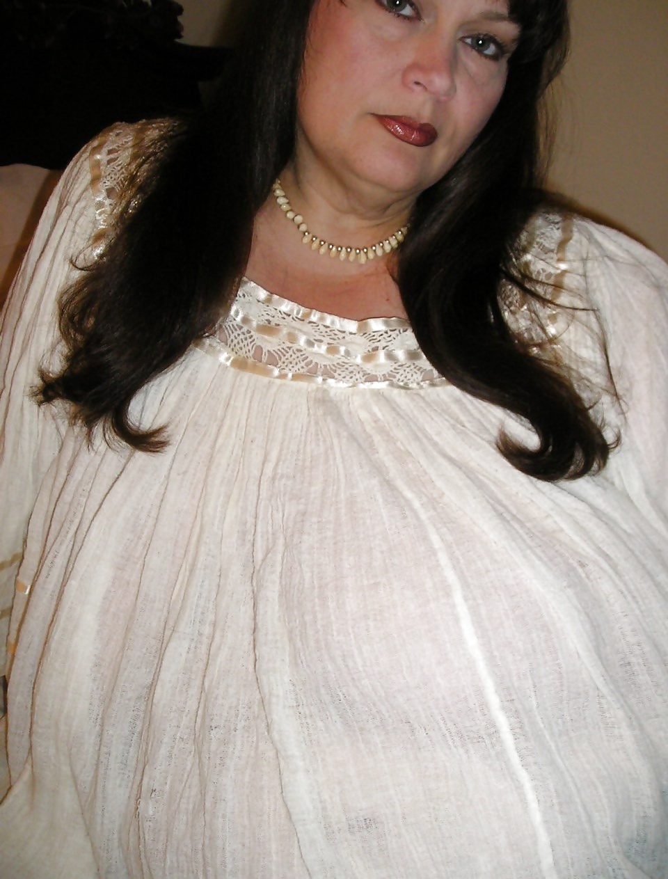 Fabulous SSBBW! White Nightgown (II) #34692059