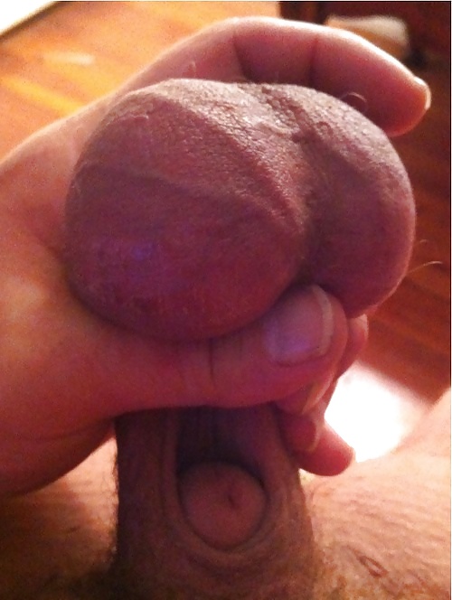 Stretching my balls by hand.  #37631546