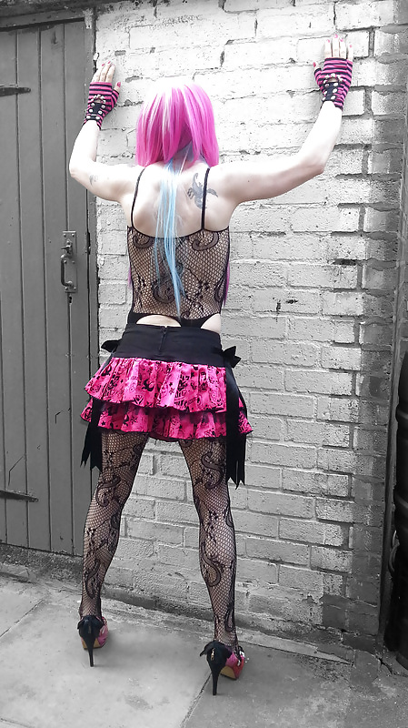 Pretty Kitty Burlesque Emo Style ( Outdoor shoot ) #23567191