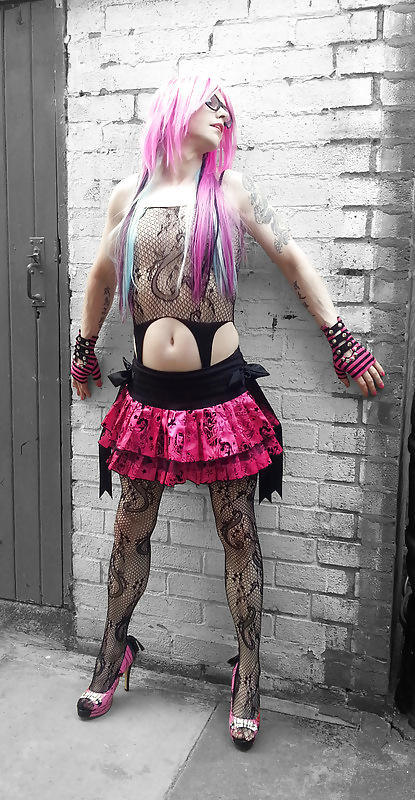 Pretty Kitty Burlesque Emo Style ( Outdoor shoot ) #23567196