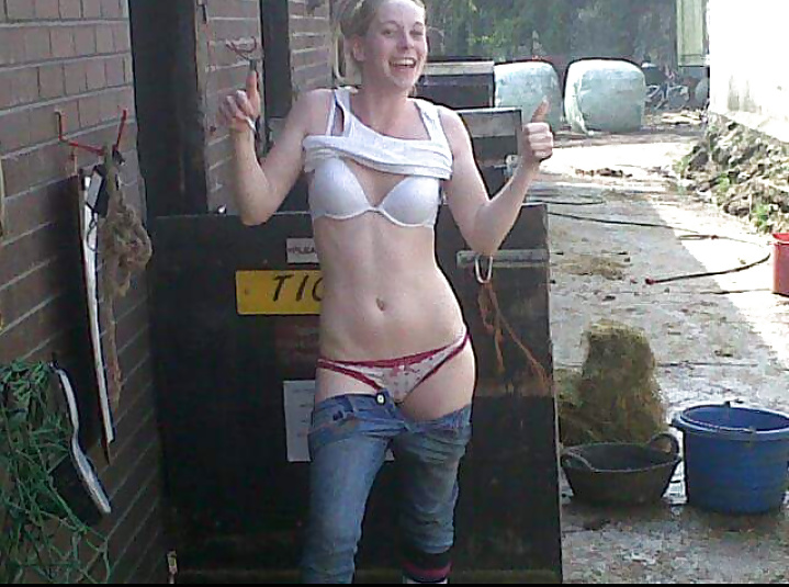 Chav flashing underwear in public #41104193