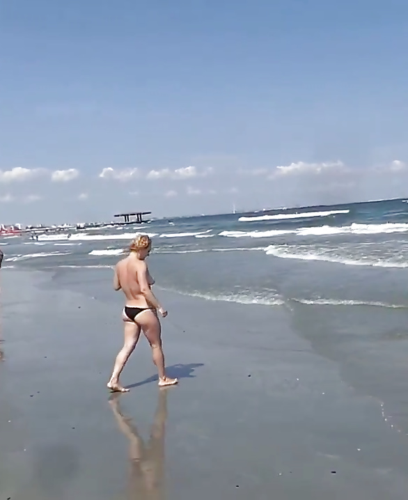 Spion Sommer Topless Sexy Frauen Strand Rumänisch #40545816