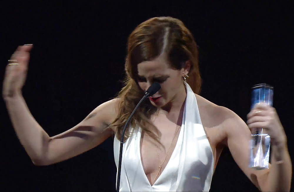 Emma Watson - braless cleavage at Fashion Awards, Dec 2014 #38929866