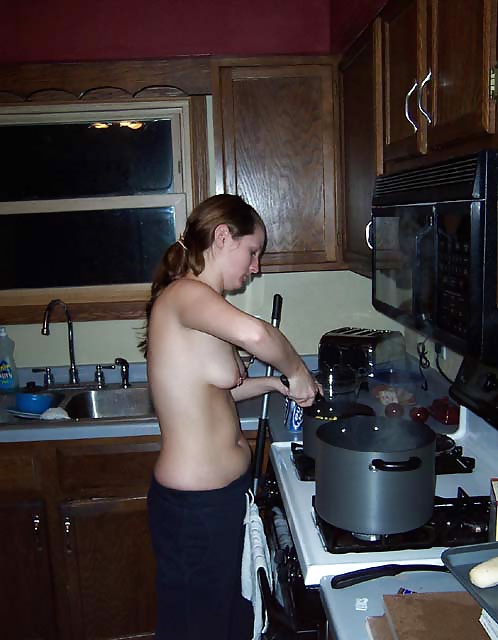 Women and men nude housework #31444277