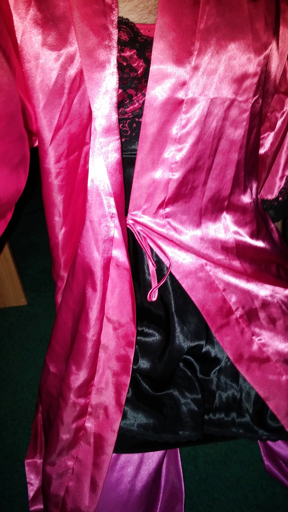 Pink and Black Satin #39843538
