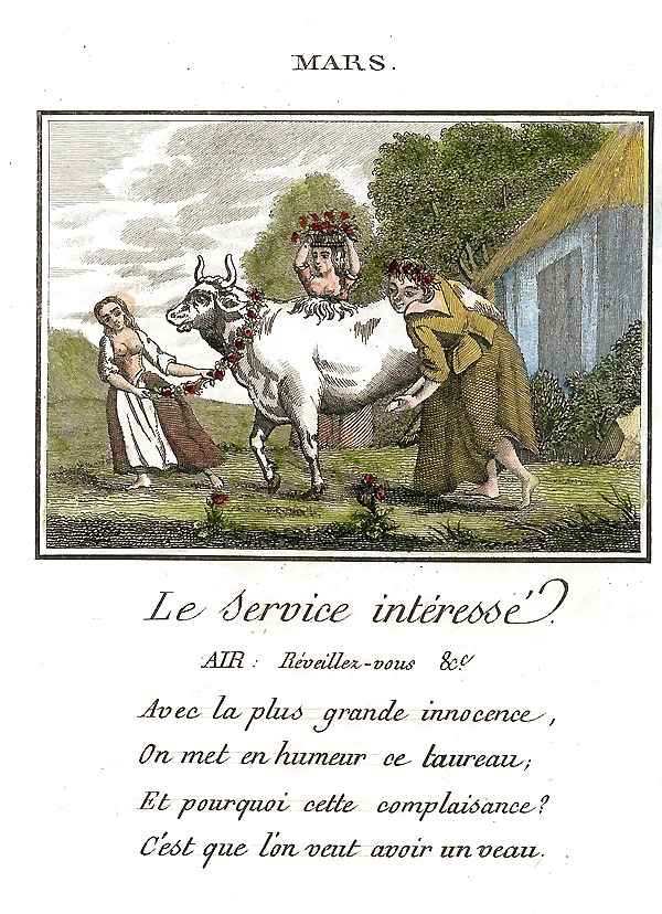 Calendario erótico 15 - Francia c. 1760
 #33625894