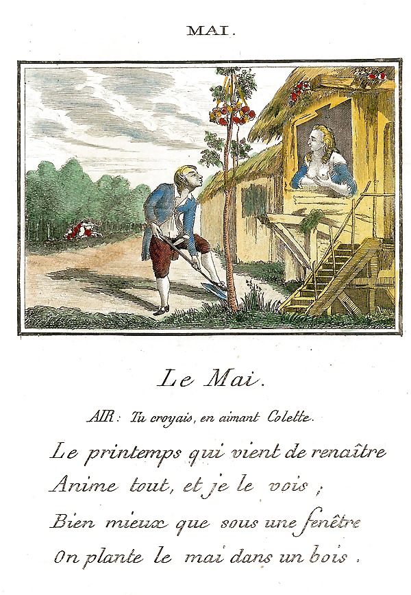 Erotic Calendar 15 - France c. 1760 #33625901