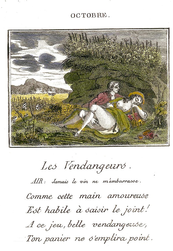 Erotic Calendar 15 - France c. 1760 #33625910