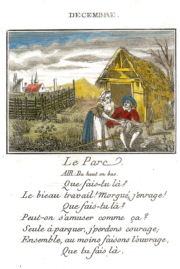 Calendario erotico 15 - Francia c. 1760
 #33625919