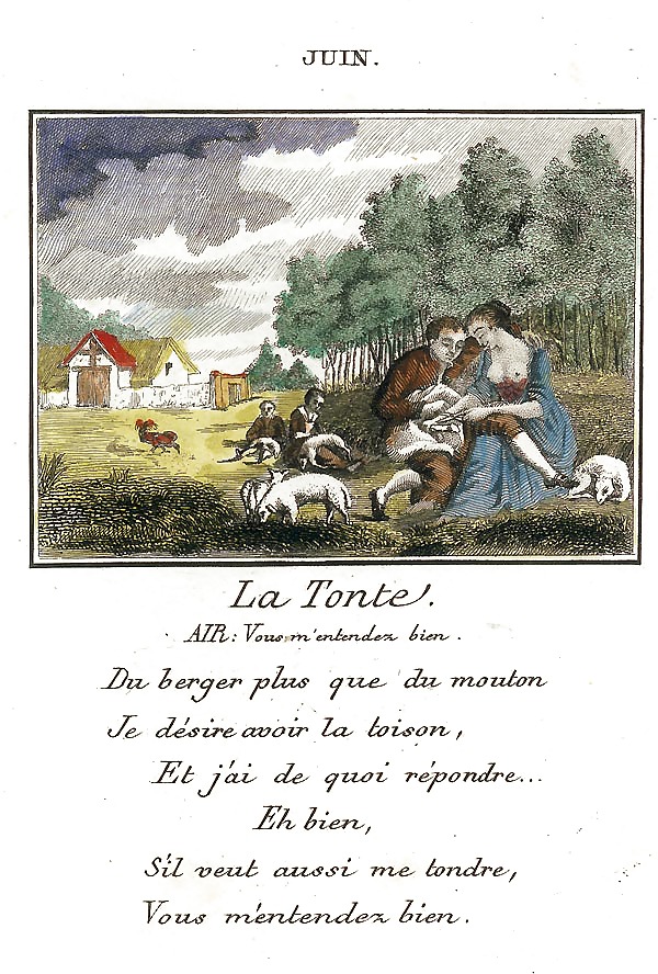 Erotic Calendar 15 - France c. 1760 #33625929