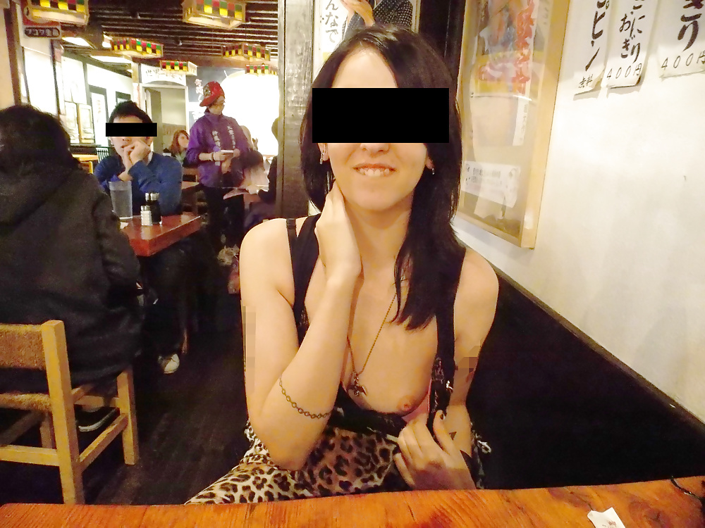 My slut girlfriend street restaurant flashing. #38885342