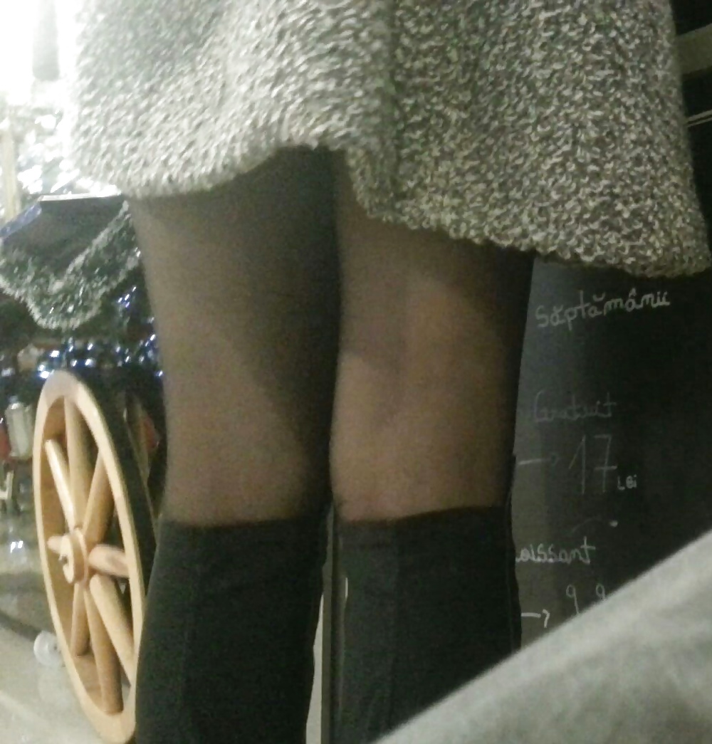 Spy sexy teens skirt and nylon romanian #39807967