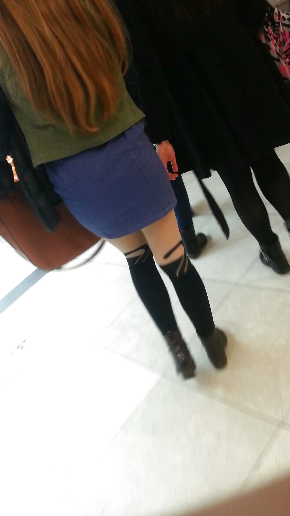 Spy sexy teens skirt and nylon romanian #39808000
