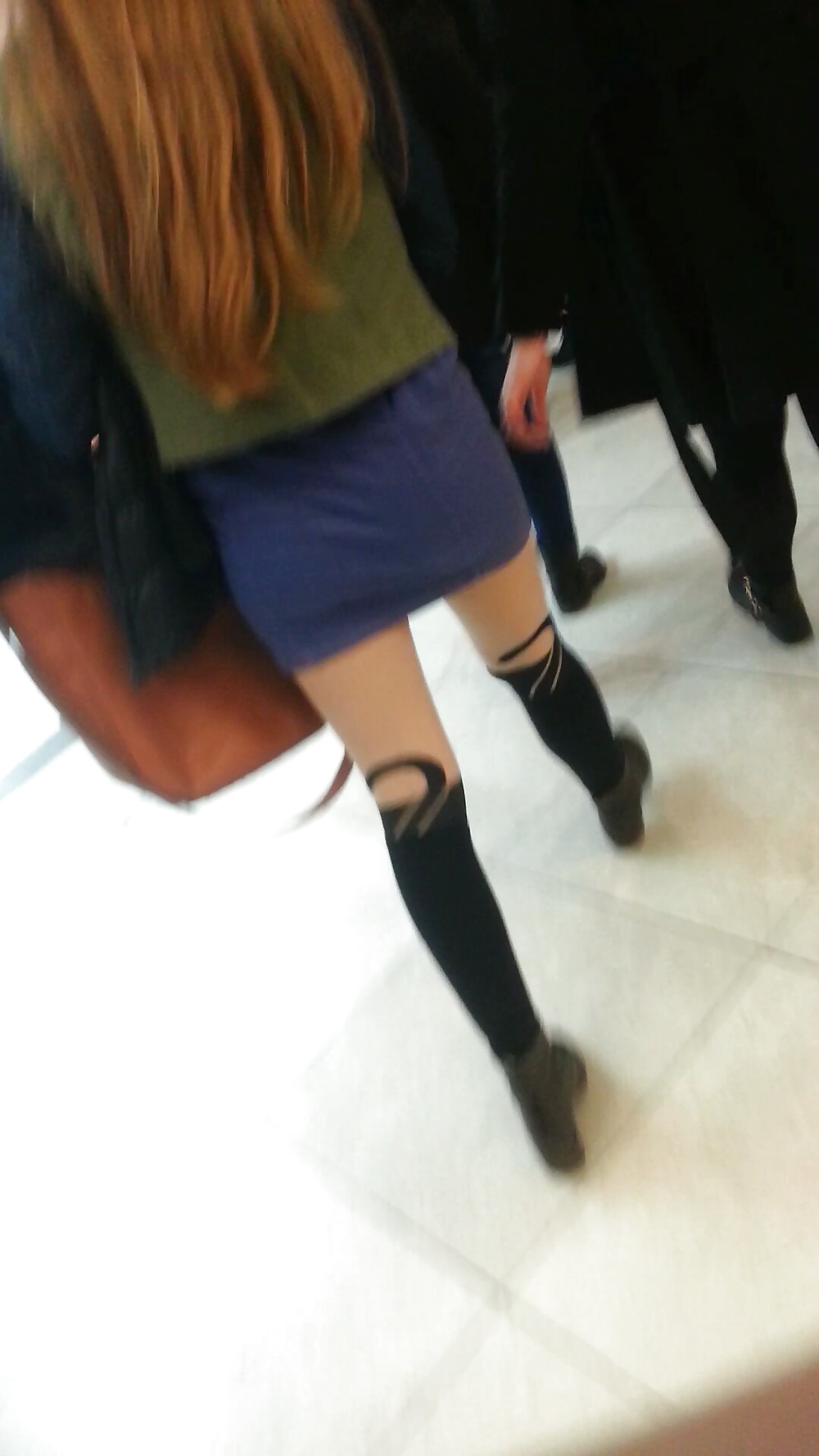 Spy sexy teens skirt and nylon romanian #39808009