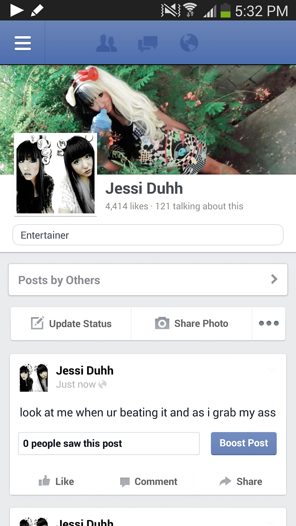 Facebook ir como él .. jessi duhh
 #24898259