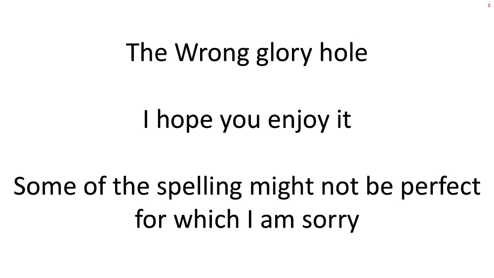 The wrong glory hole #31354919