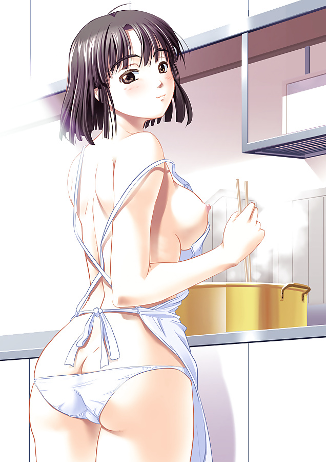 Anime style: naked apron #25331609