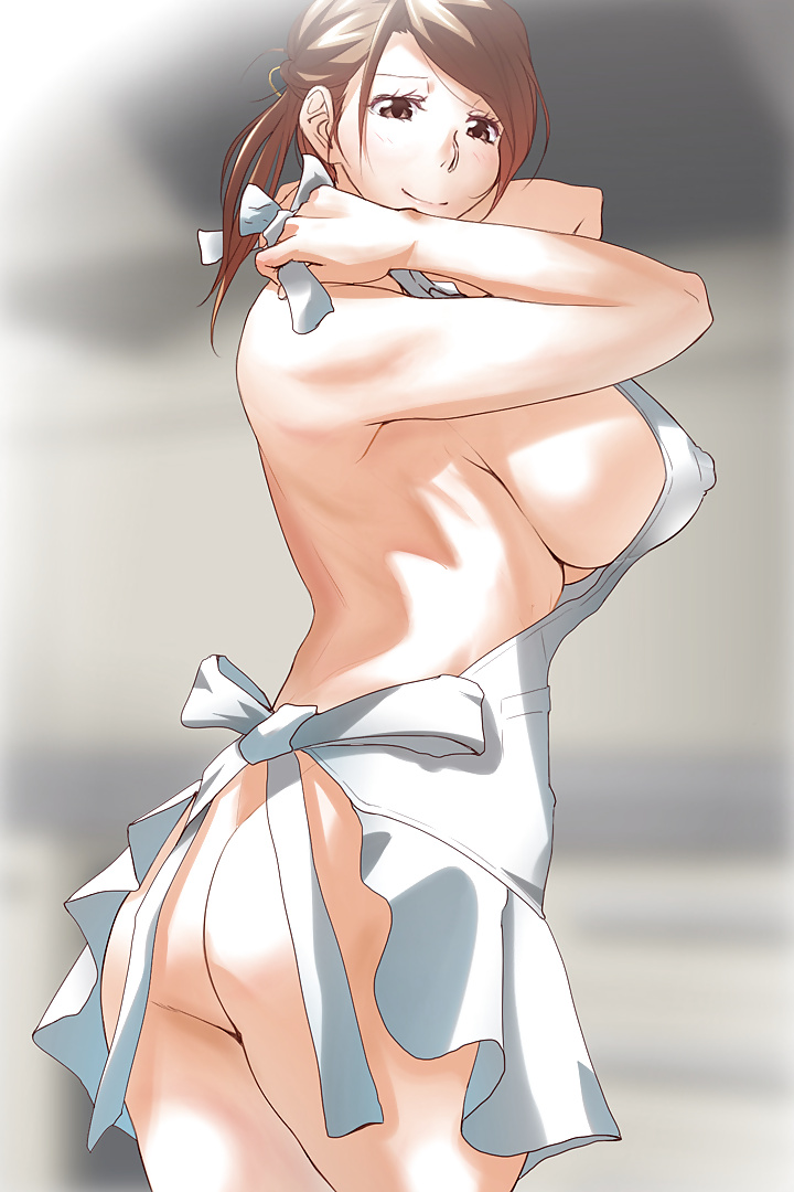 Anime style: naked apron #25332104
