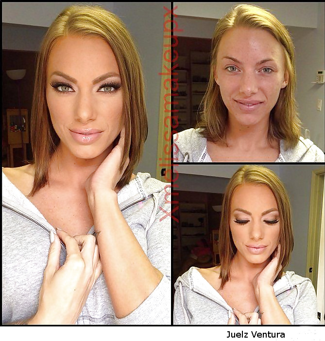 Porn Stars With & Without Makeup #31654733
