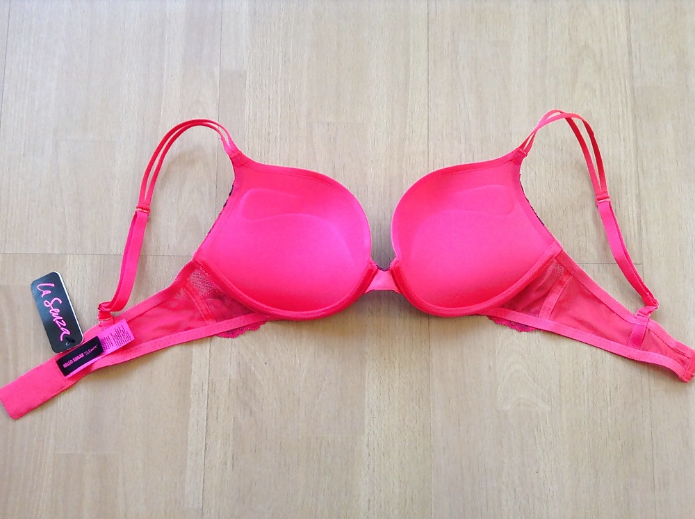 Red Lace Padded Pushup Bra #40120919