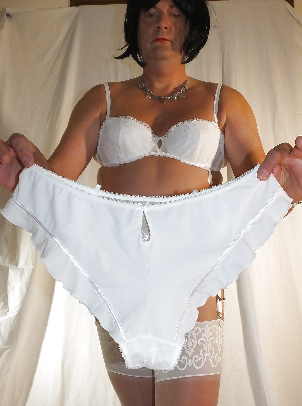 White Pantie for Vintage Shemale #40290185