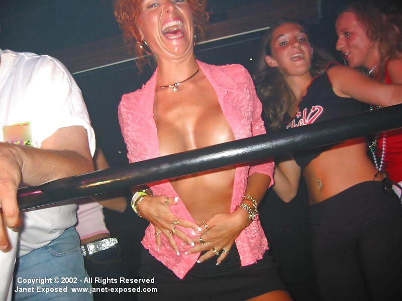 Janet Mason - Flashing & Topless Dancing At A Club #36562347