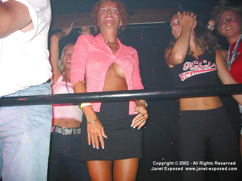 Janet Mason - Flashing & Topless Dancing At A Club #36562350