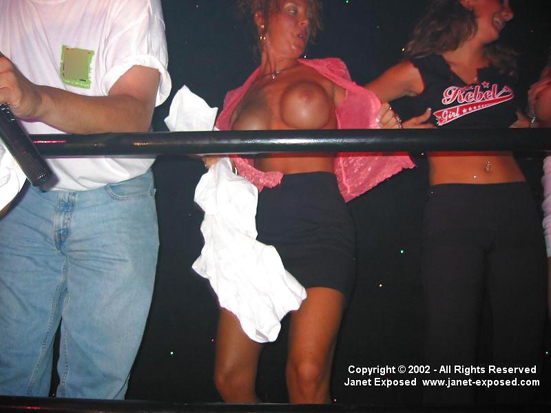 Janet Mason - Flashing & Topless Dancing At A Club #36562373