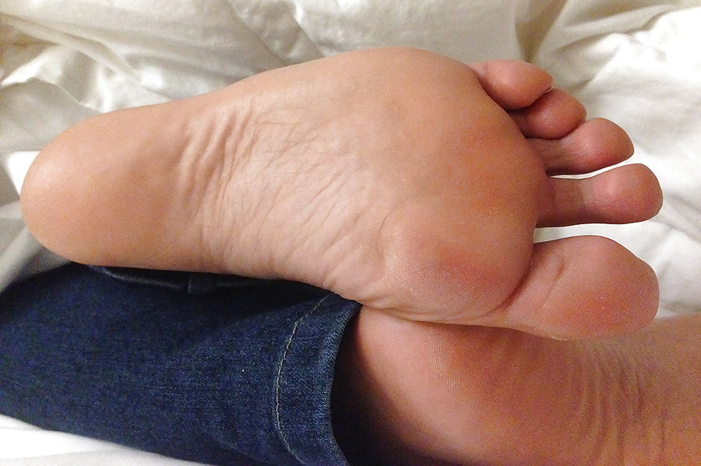 Jerking over Jennifer's feet, soles and toes  #26973485